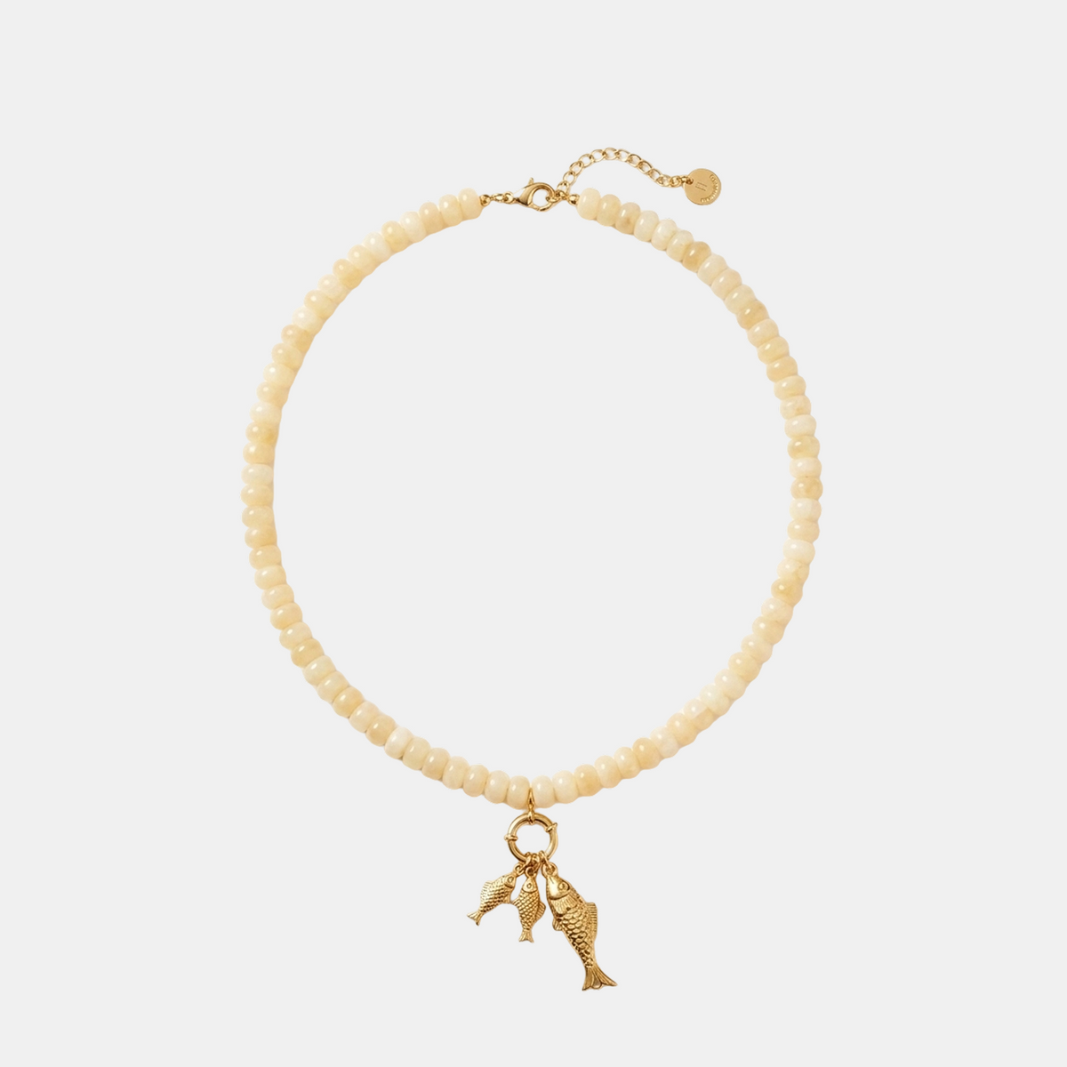 Triple Fish Charm Necklace