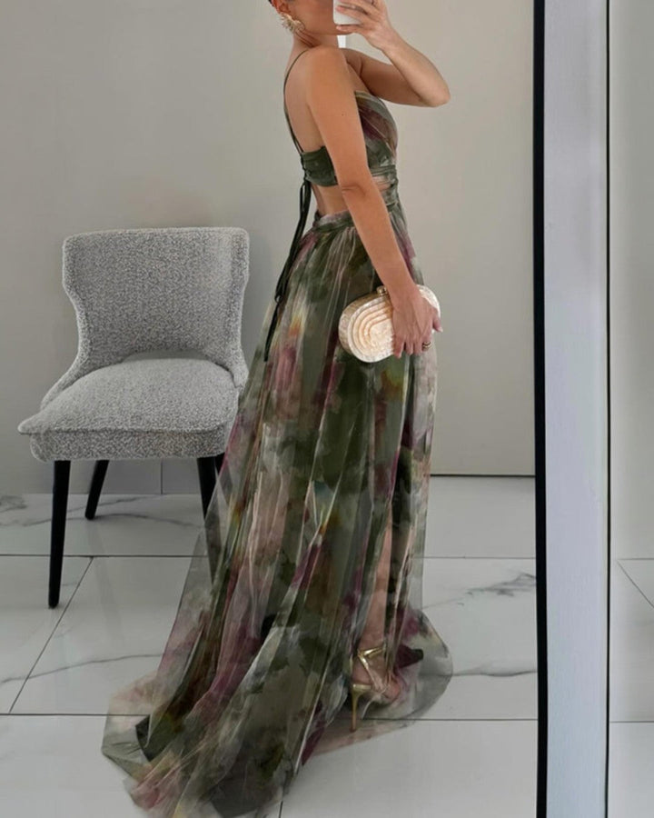 La Fiora™ | Romantické maxi šaty s květinovým vzorem