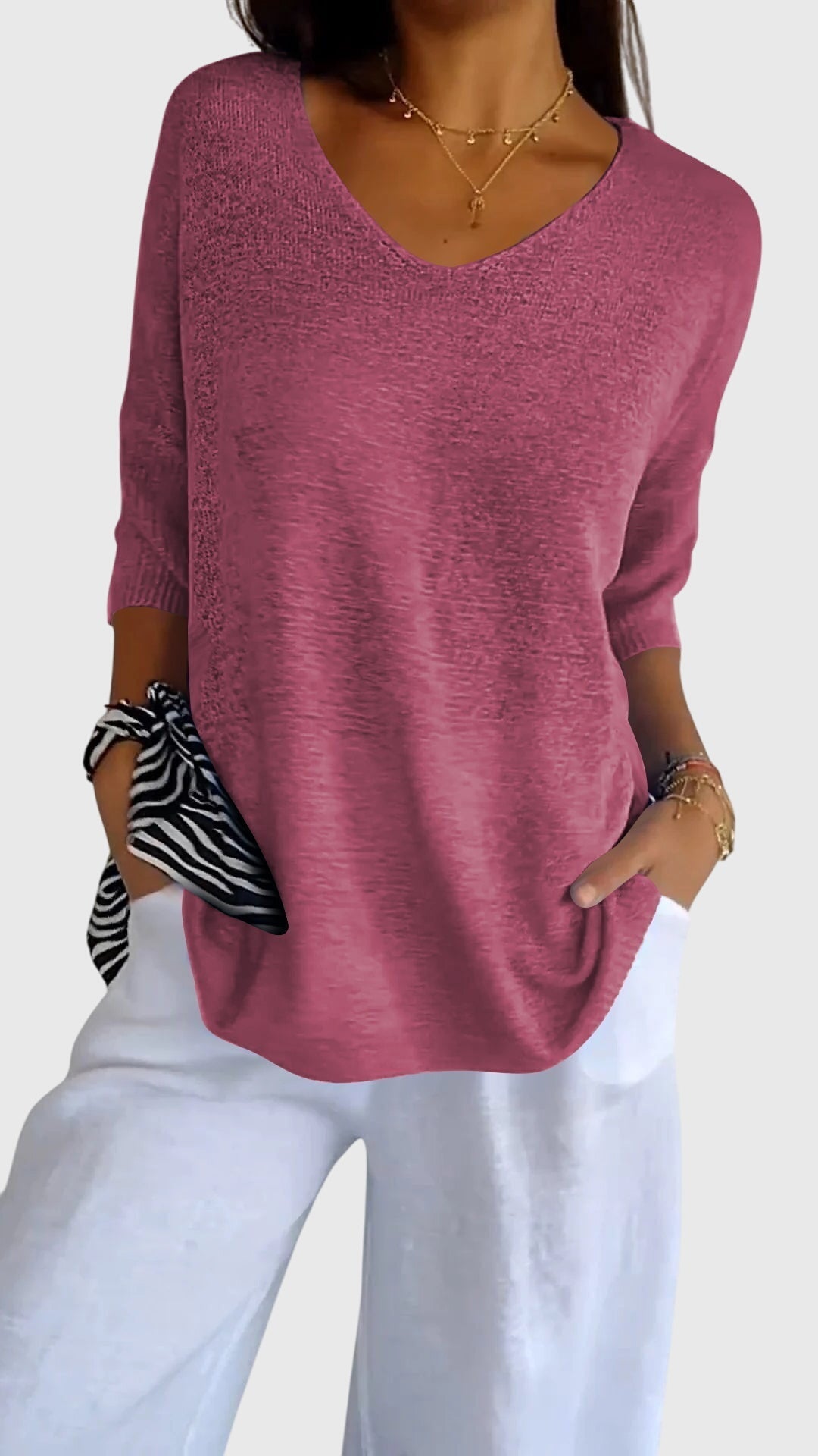 Myrial | Elegantní top s V-výstřihem