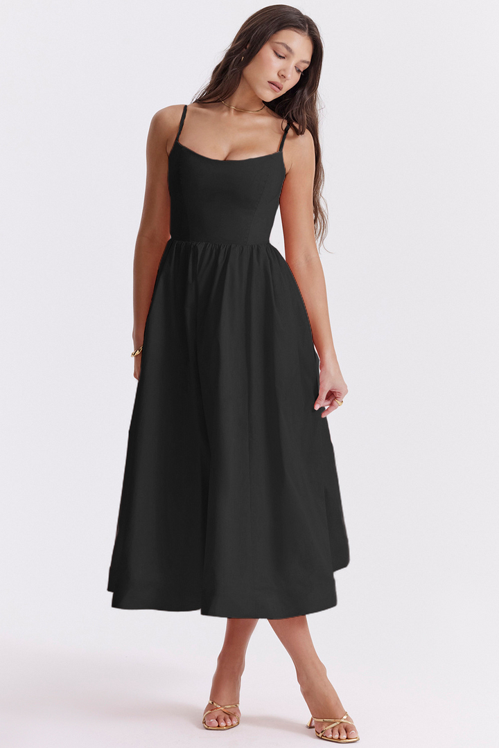 ESTELLE | Elegantní korzet letní midi šaty