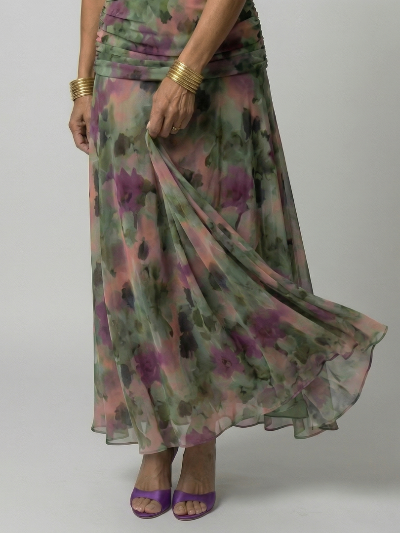 Calen | Off-shoulder splývavé midi šaty