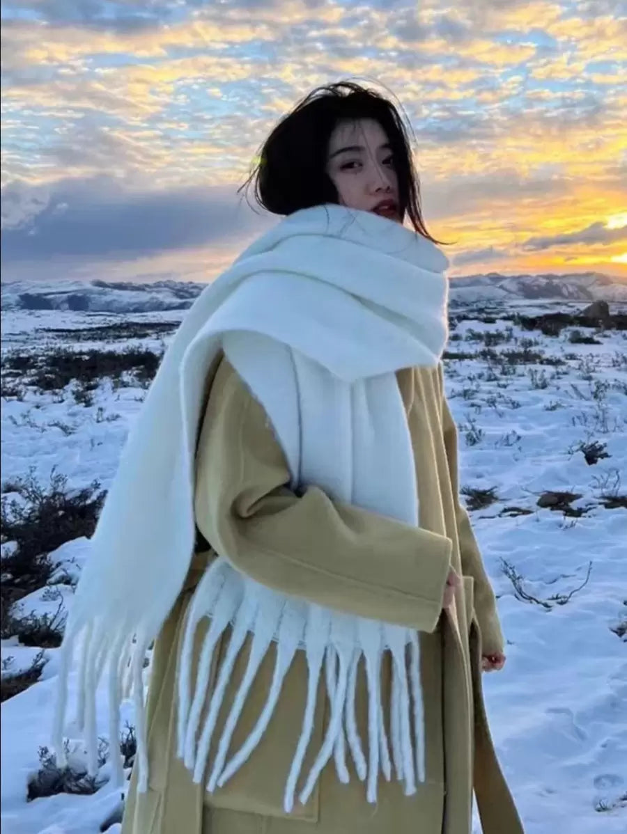 Burgundy Rectangular Scarf