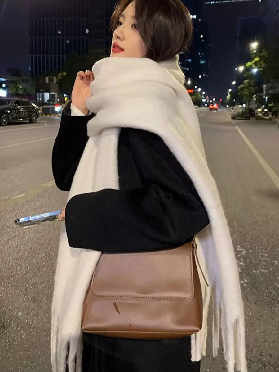 Burgundy Rectangular Scarf