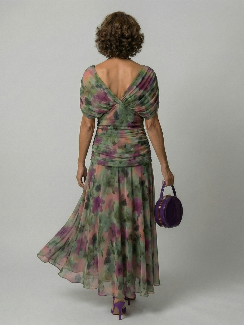 Calen | Off-shoulder splývavé midi šaty