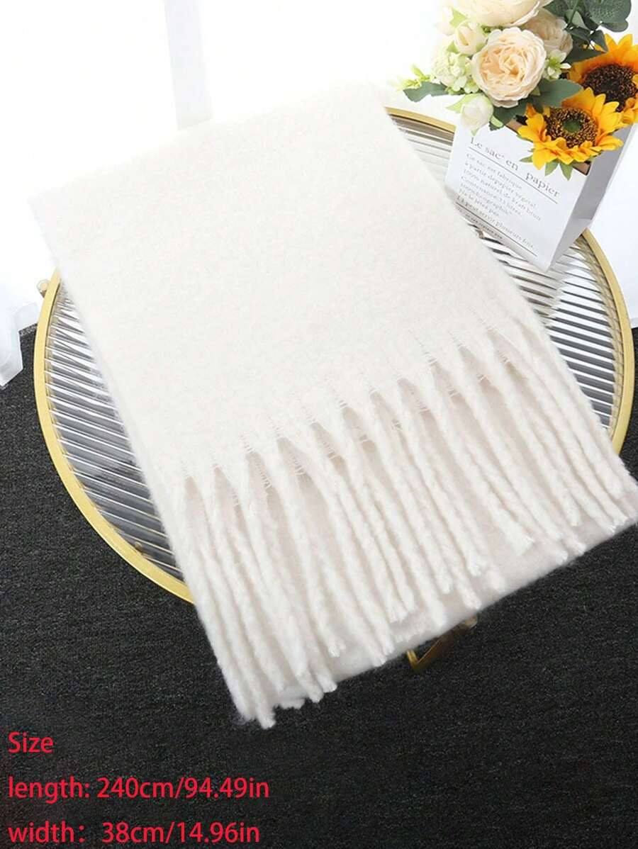 Burgundy Rectangular Scarf