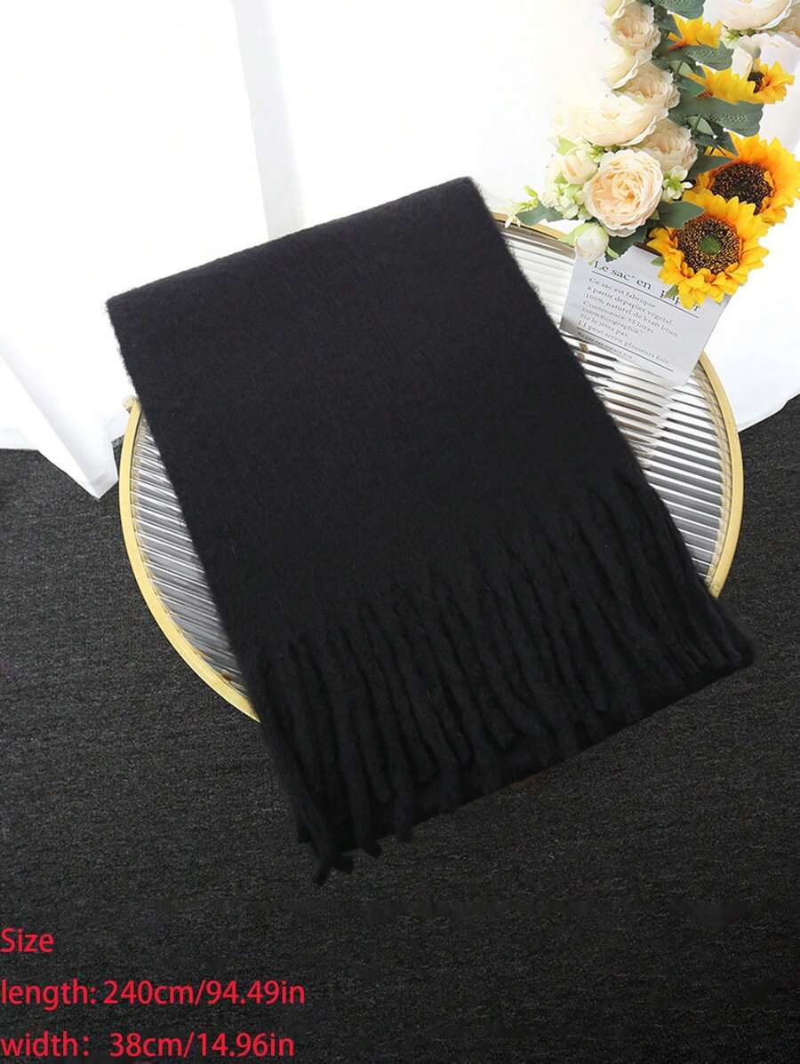 Burgundy Rectangular Scarf