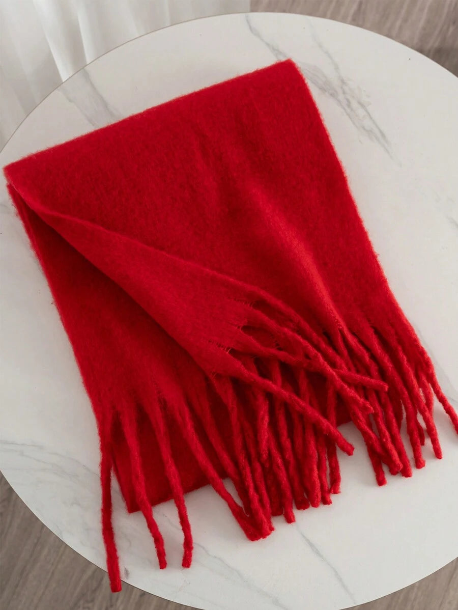 Burgundy Rectangular Scarf