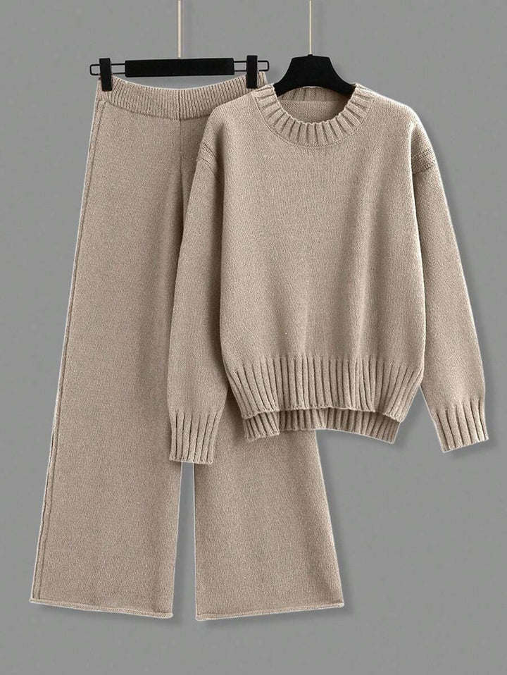 Jamey - Burgundy Oversized Top & Trousers Set