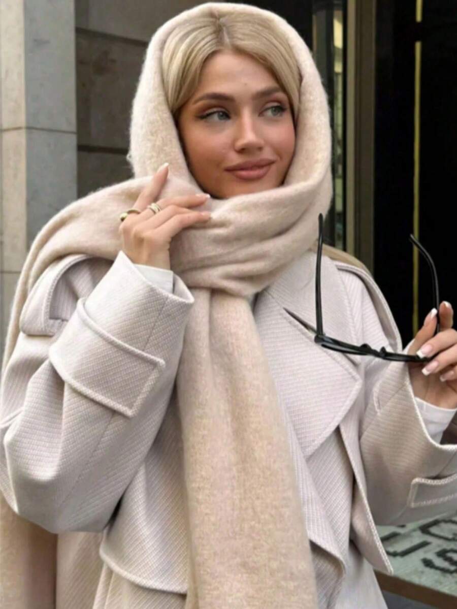 Burgundy Rectangular Scarf