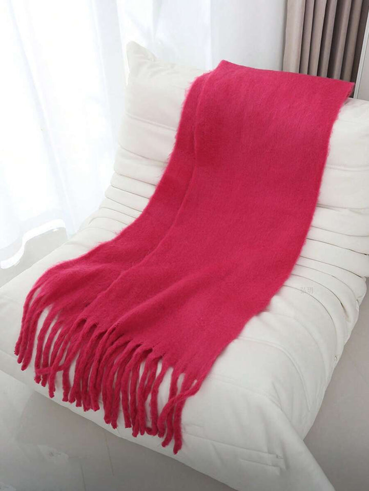 Burgundy Rectangular Scarf