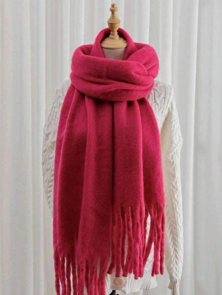 Burgundy Rectangular Scarf