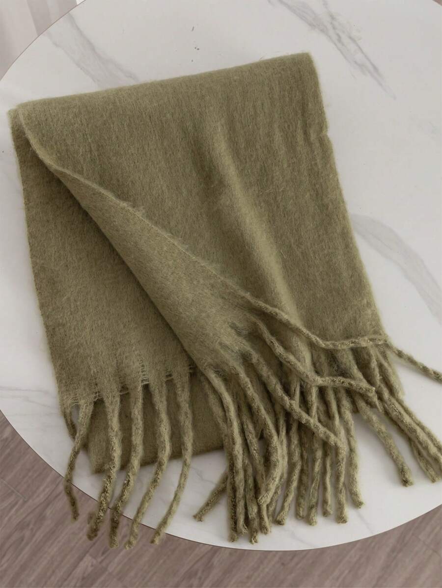 Burgundy Rectangular Scarf