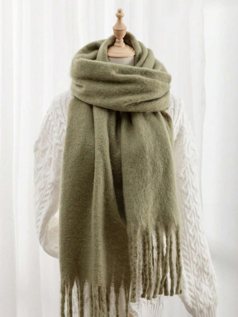 Burgundy Rectangular Scarf