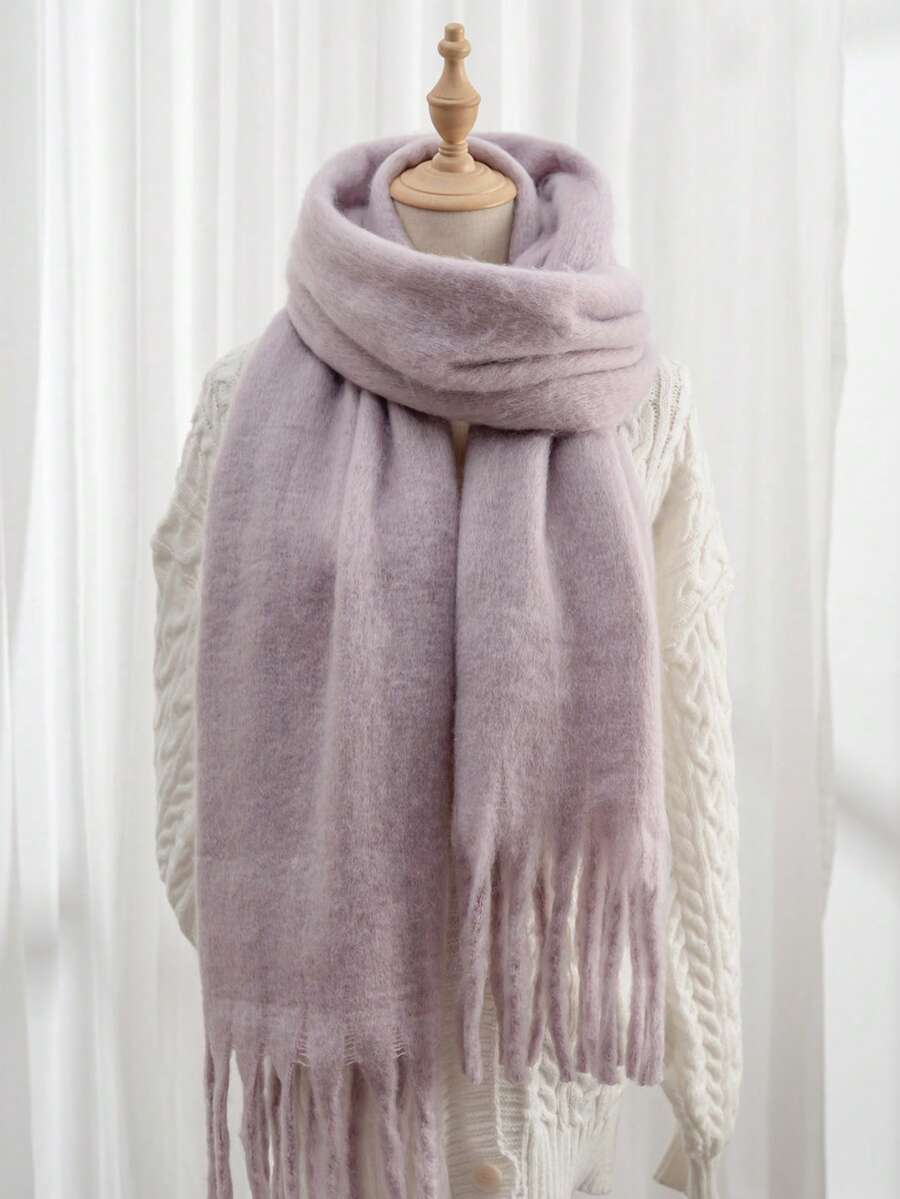 Burgundy Rectangular Scarf