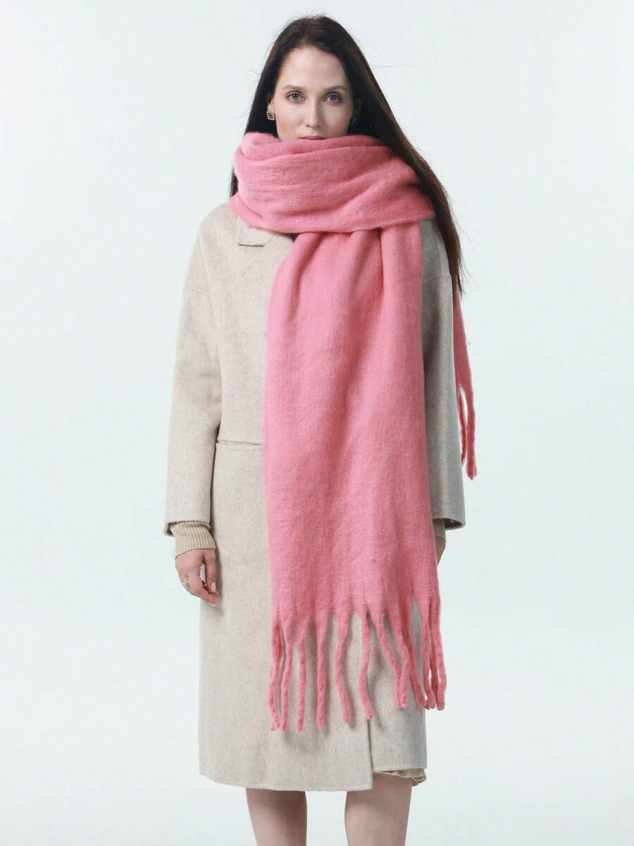 Burgundy Rectangular Scarf