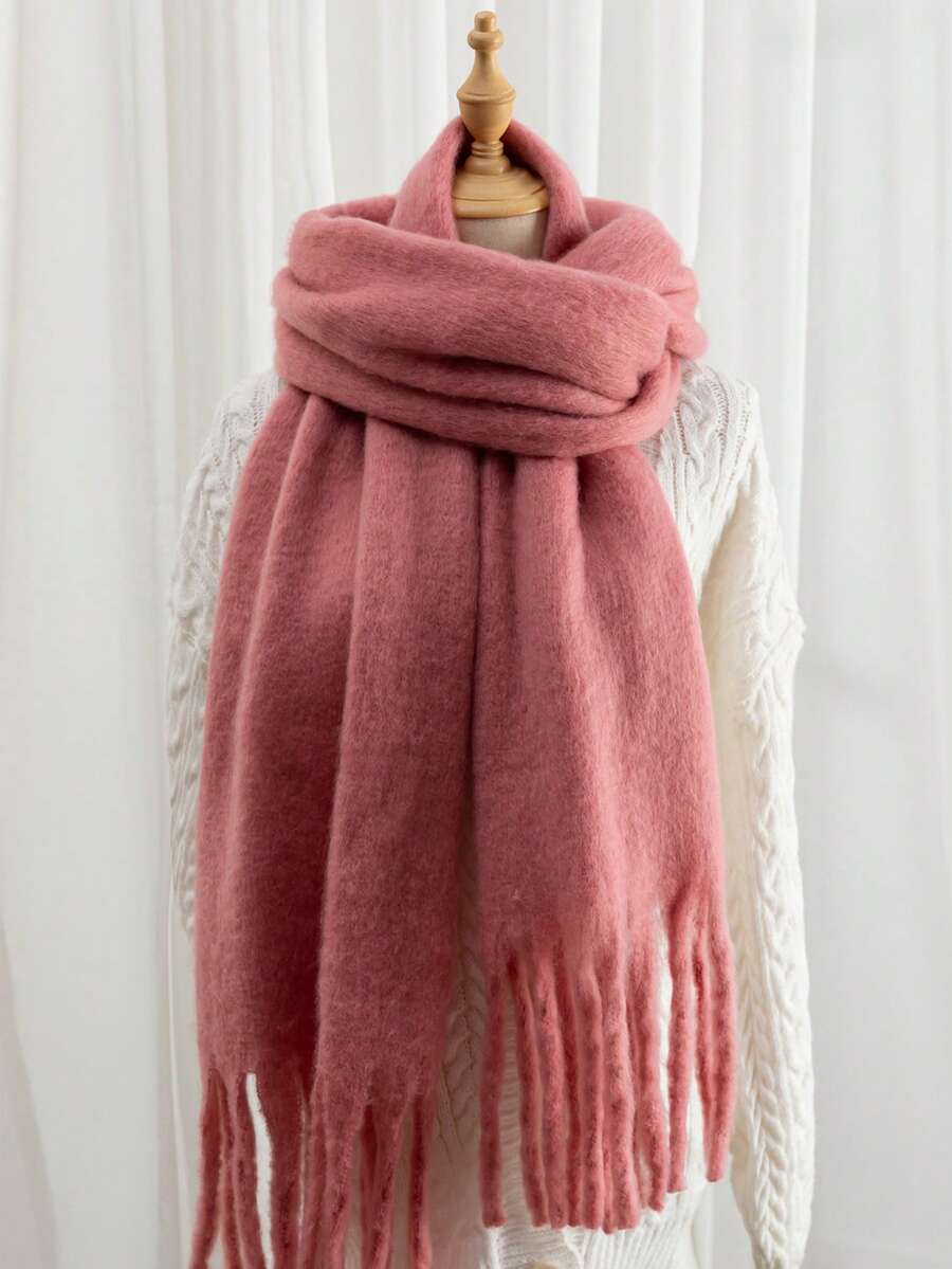 Burgundy Rectangular Scarf