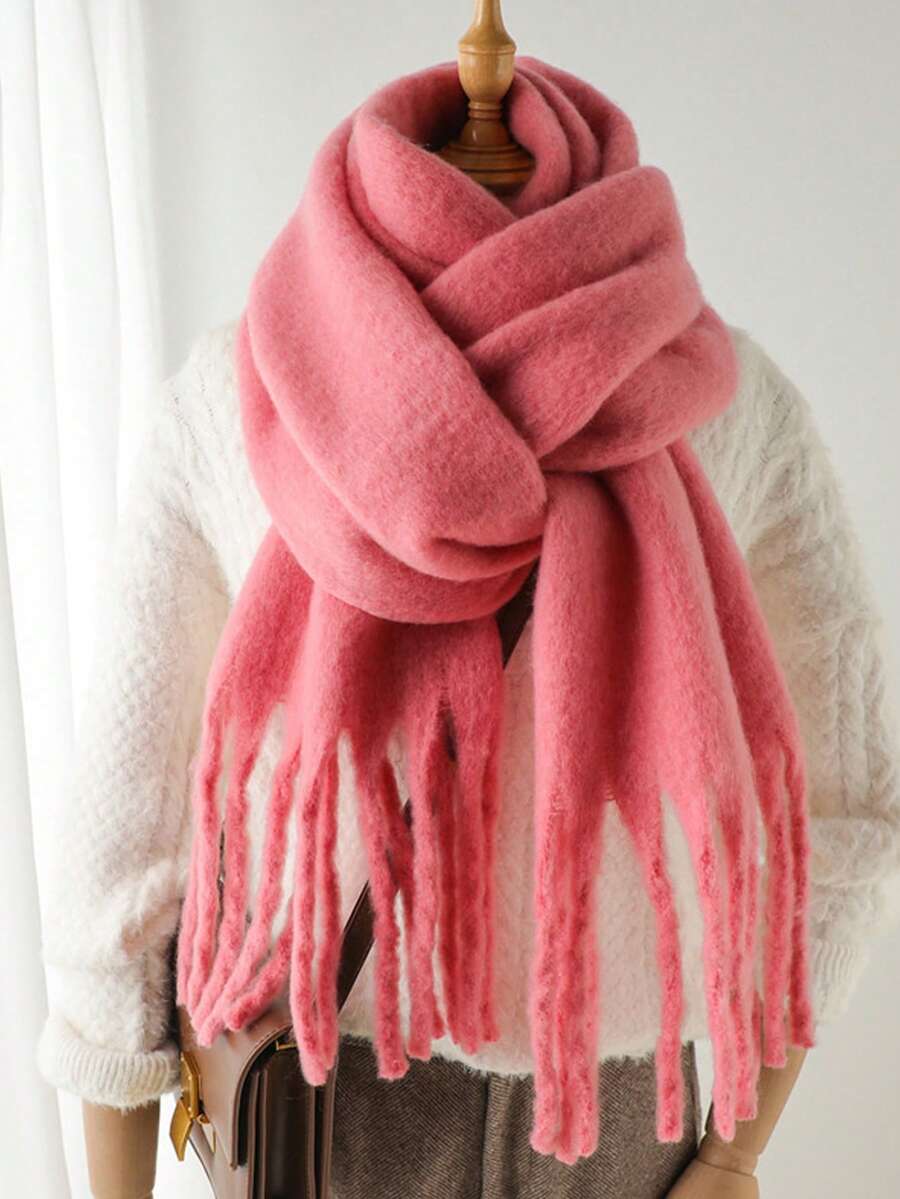 Burgundy Rectangular Scarf