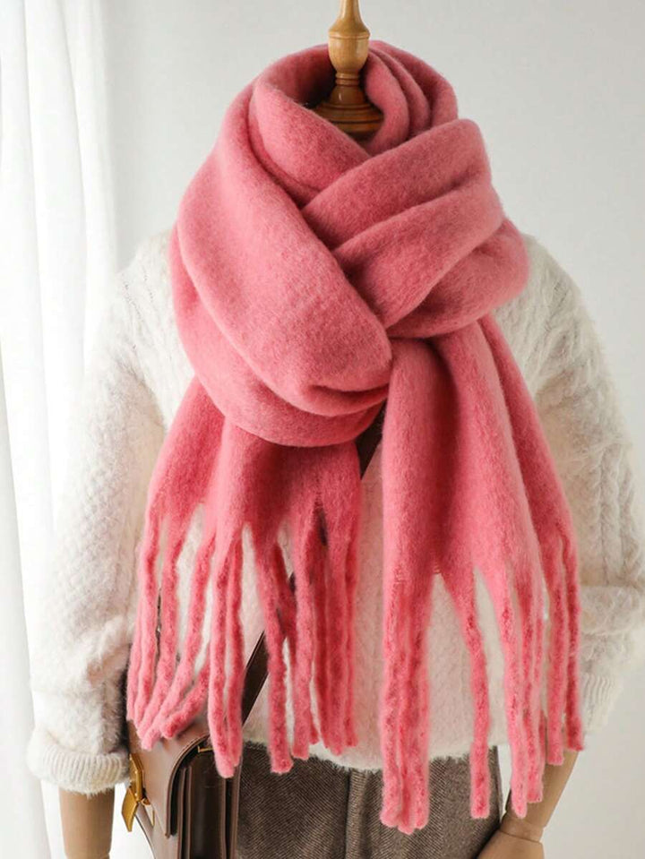 Burgundy Rectangular Scarf