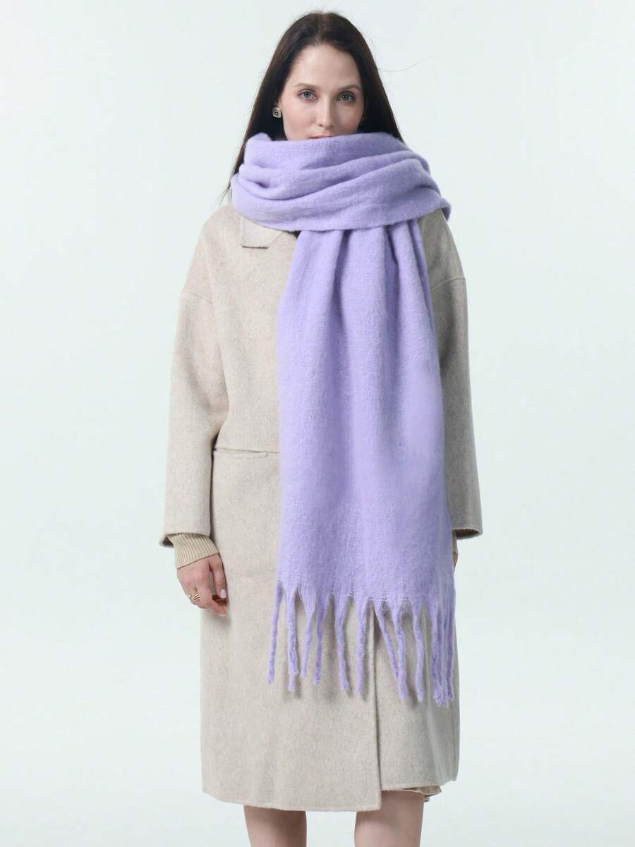 Burgundy Rectangular Scarf