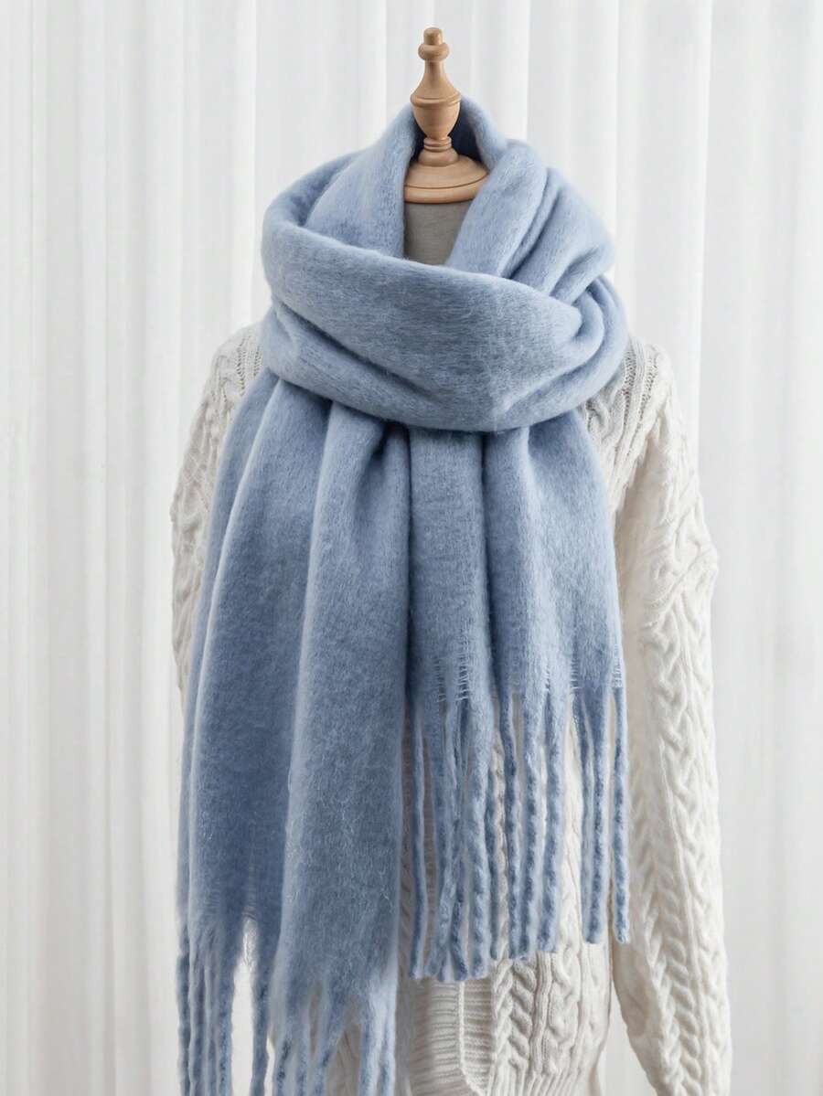 Burgundy Rectangular Scarf