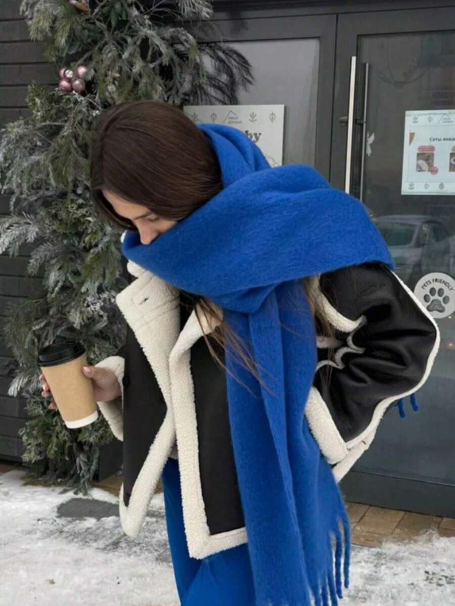 Burgundy Rectangular Scarf