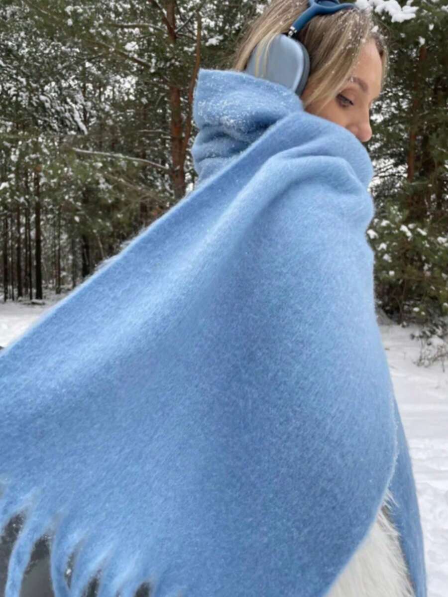 Burgundy Rectangular Scarf