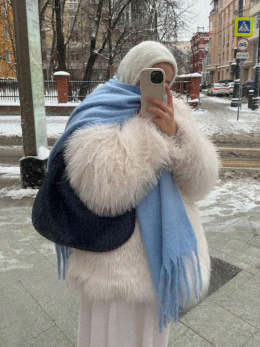 Burgundy Rectangular Scarf