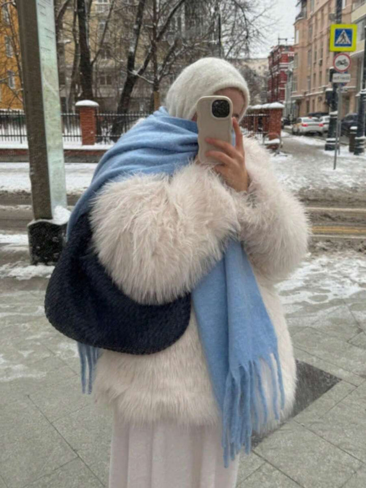 Burgundy Rectangular Scarf