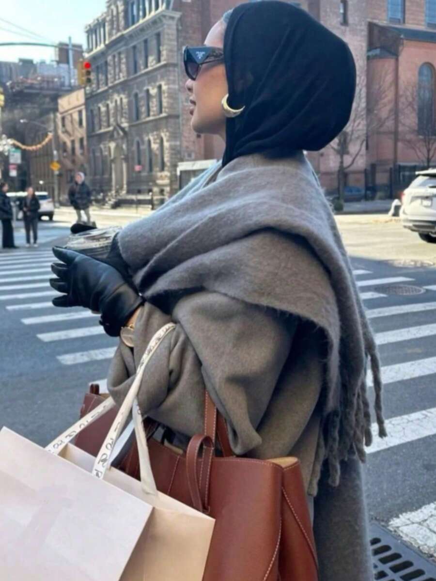 Burgundy Rectangular Scarf