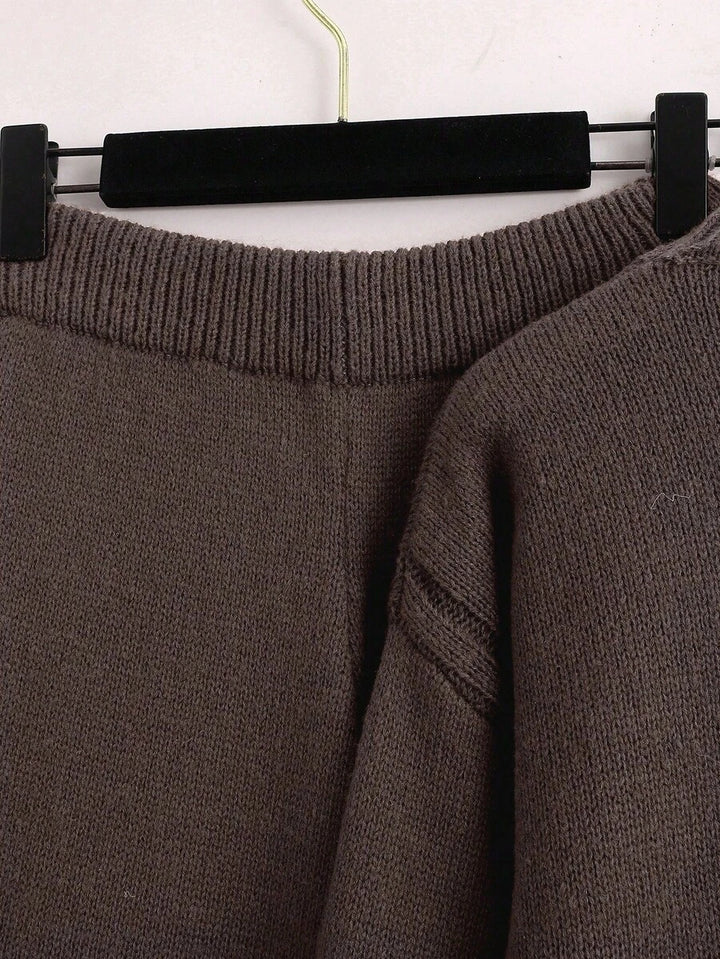 Jamey - Burgundy Oversized Top & Trousers Set