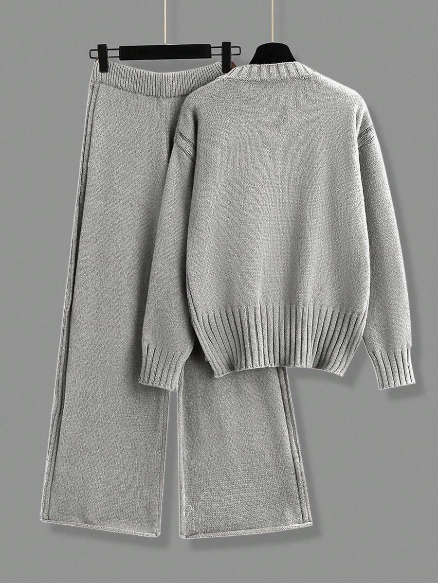 Jamey - Burgundy Oversized Top & Trousers Set