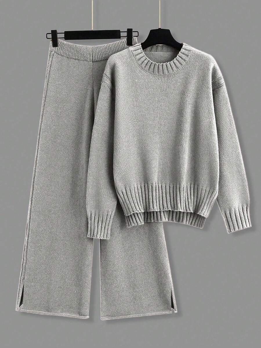 Jamey - Burgundy Oversized Top & Trousers Set