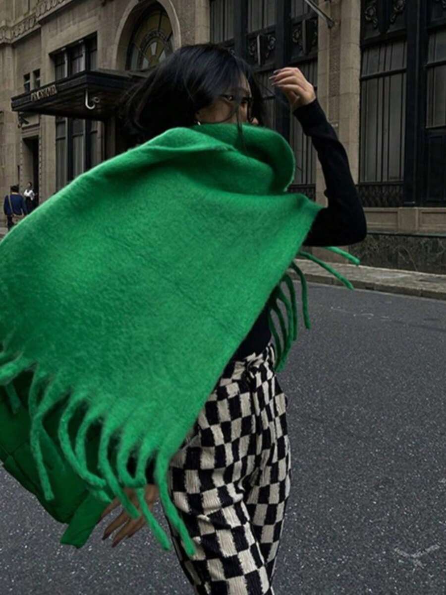 Burgundy Rectangular Scarf