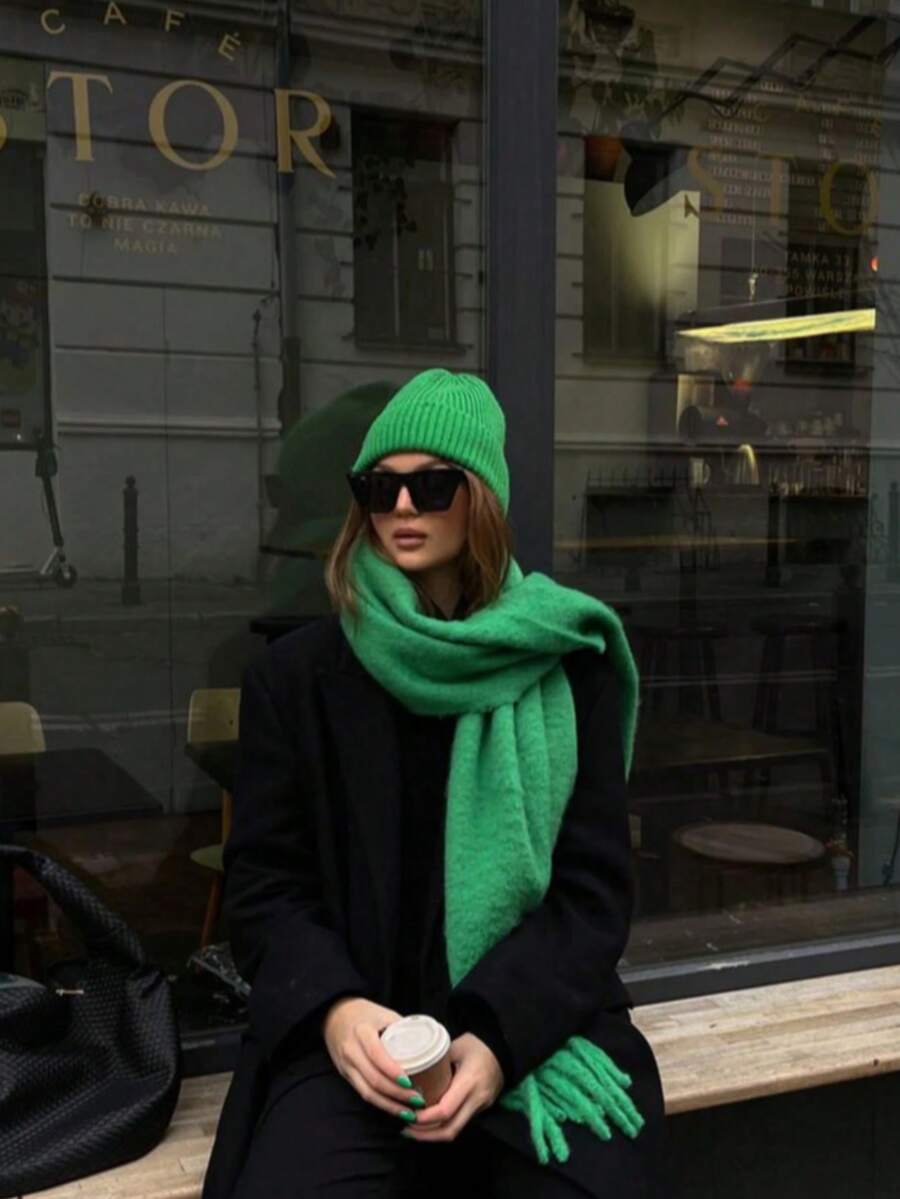 Burgundy Rectangular Scarf