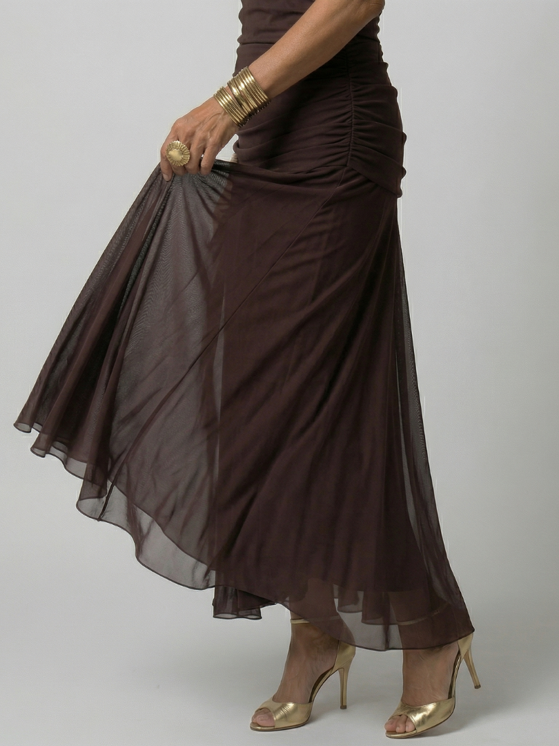 Calen | Off-shoulder splývavé midi šaty