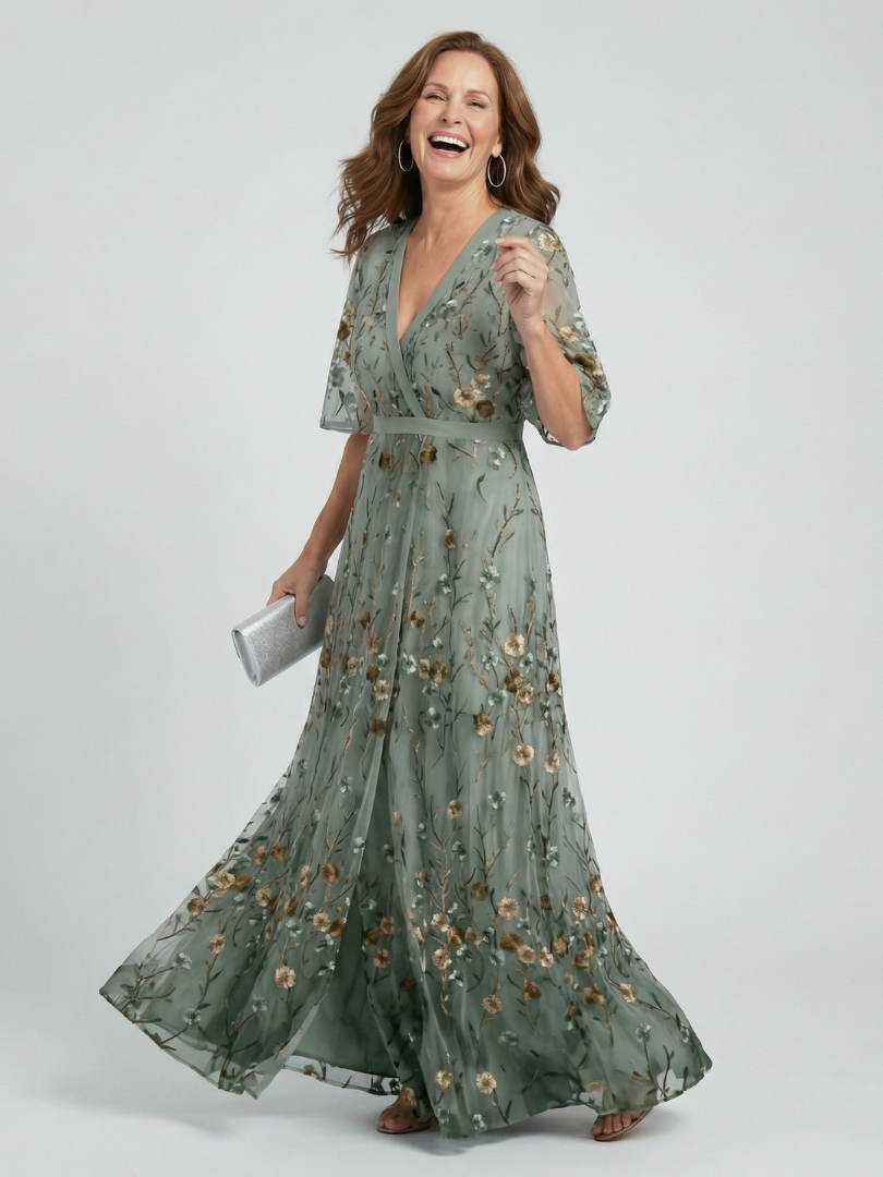 Selora | Halter midi šaty s kvetinovým vzorem