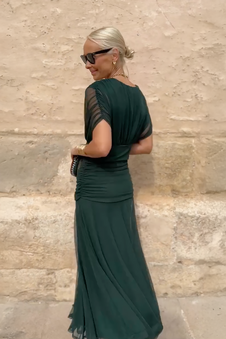 Emma | Maxi šaty s V-výstřihem a elegantní siluetou pro slavnostní chvíle