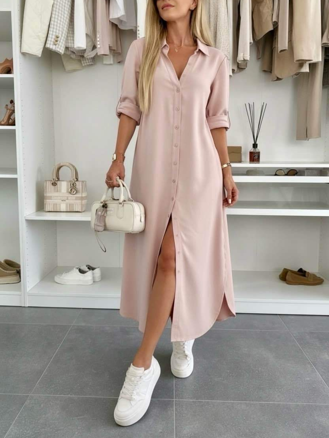 Tereza | Oversized košilové šaty