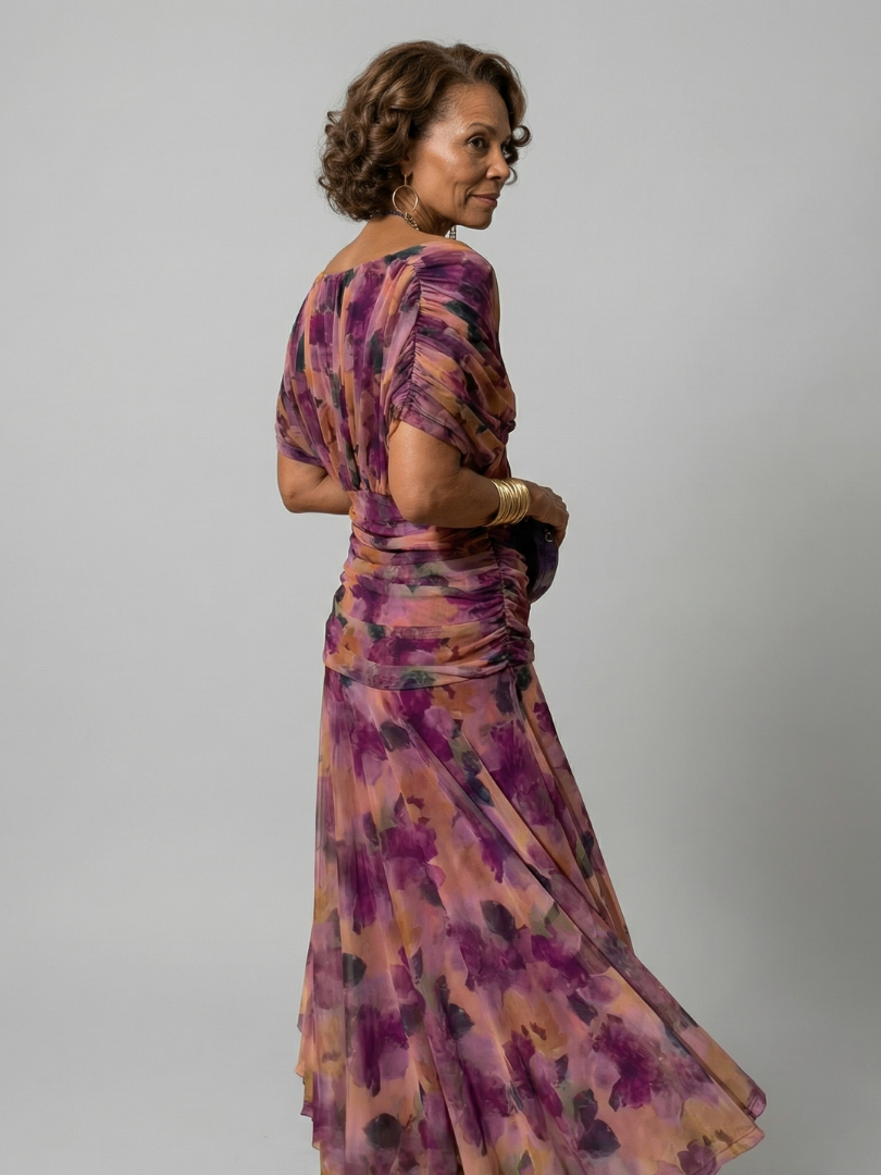 Calen | Off-shoulder splývavé midi šaty