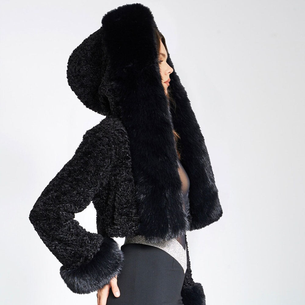 Elaine - Luxe Faux Fur Jacket