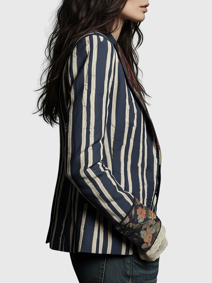 Cindy | Bohemský pruhovaný blazer