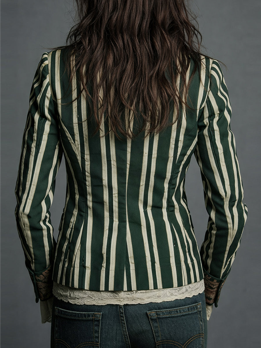 Cindy | Bohemský pruhovaný blazer