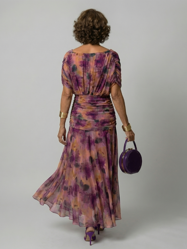 Calen | Off-shoulder splývavé midi šaty