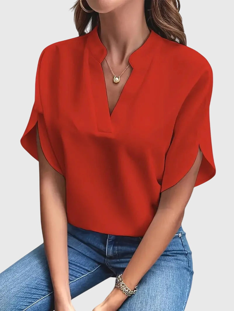 Elora | Měkké a elegantní tričko s V-výstřihem