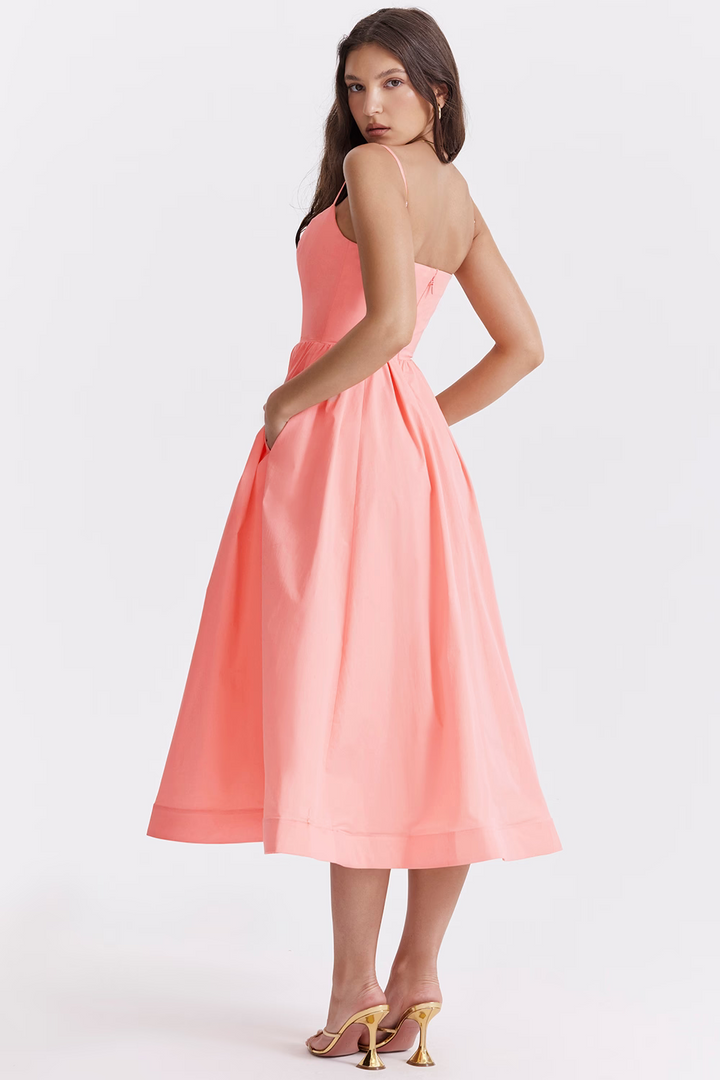 ESTELLE | Elegantní korzet letní midi šaty