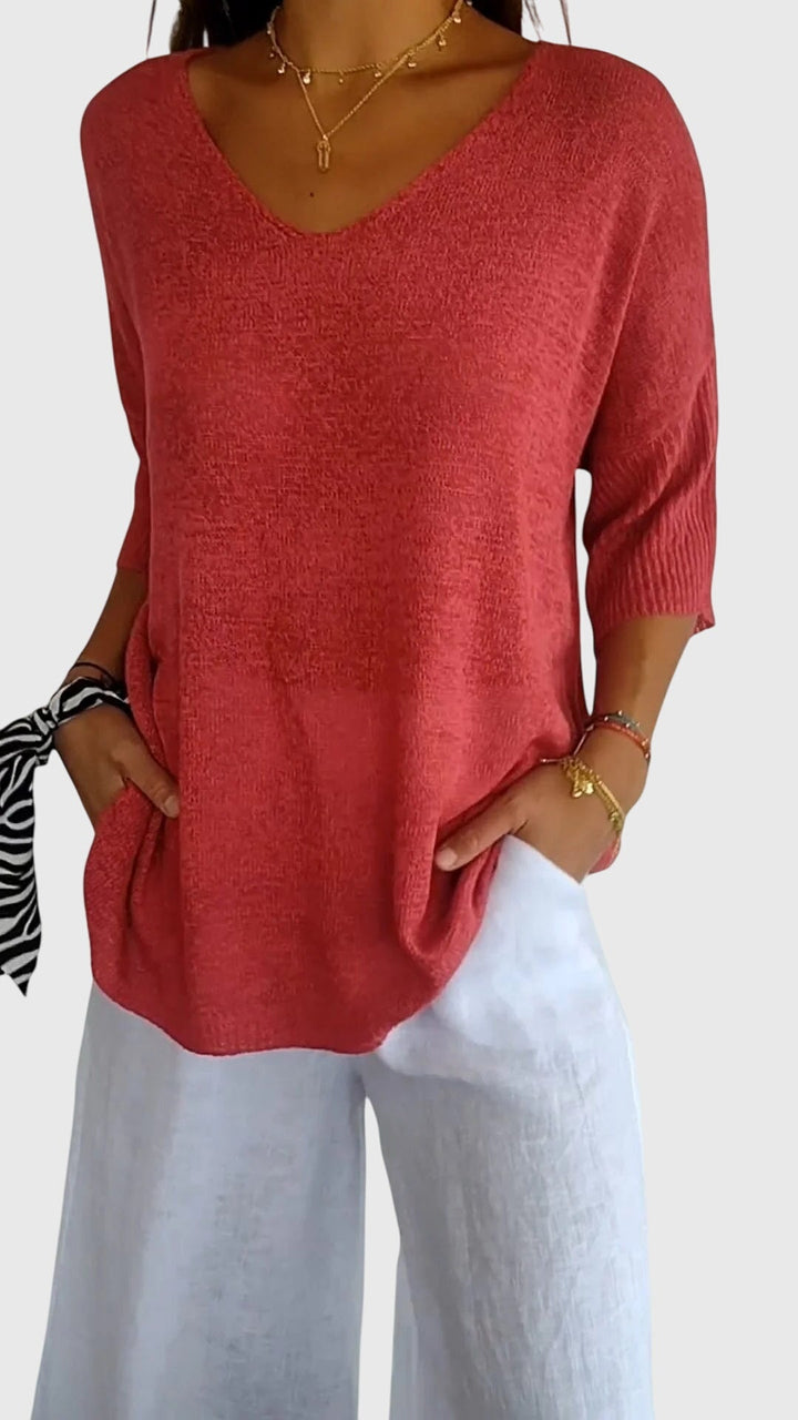 Myrial | Elegantní top s V-výstřihem