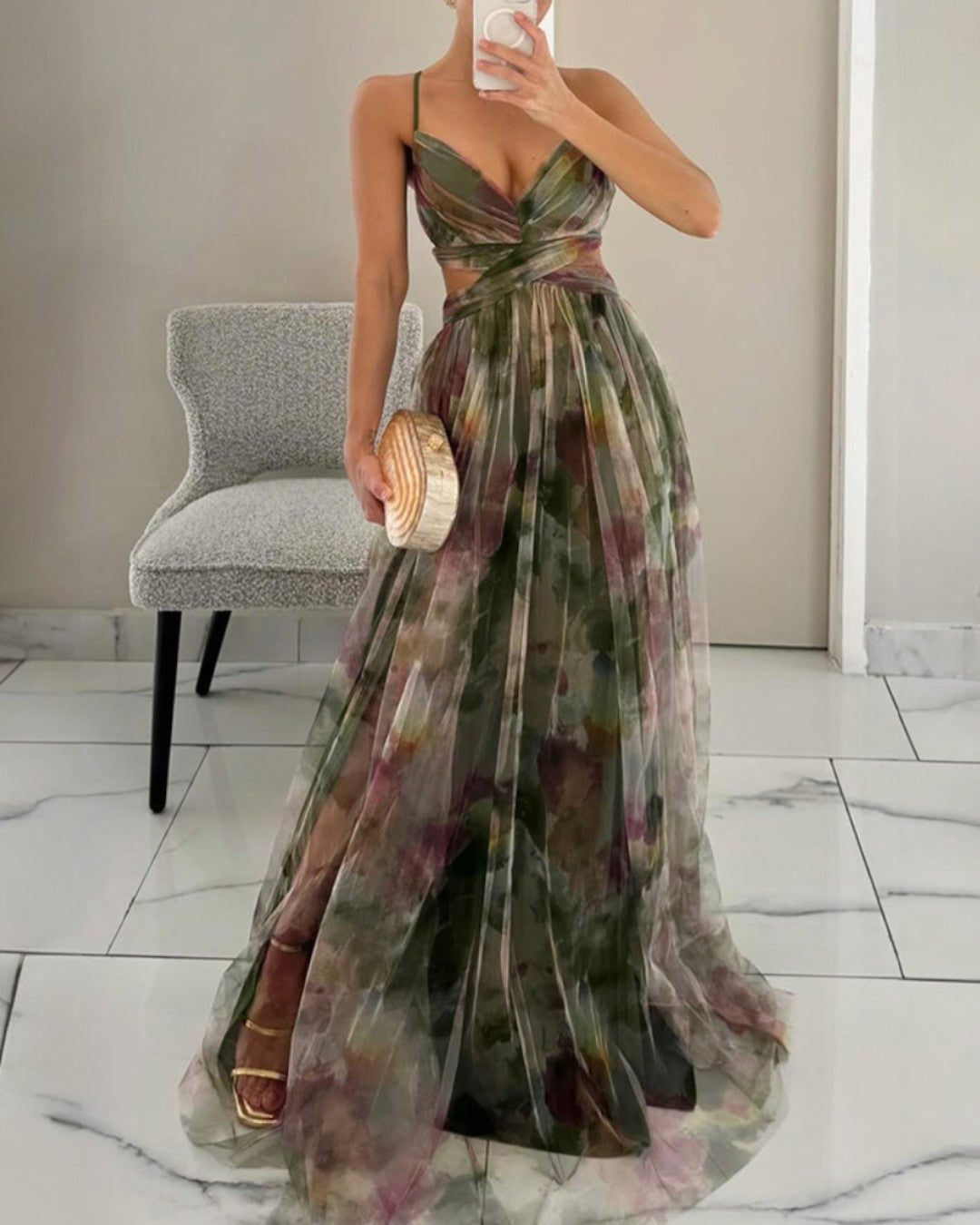 La Fiora™ | Romantické maxi šaty s květinovým vzorem