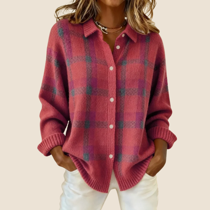 VIVIENNE RETRO CHECK SWEATER