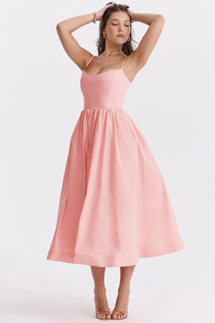 ESTELLE | Elegantní korzet letní midi šaty