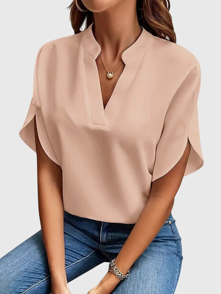 Elora | Měkké a elegantní tričko s V-výstřihem
